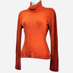 Costa Blanca Vibrant Orange Cowl Neck Sweater